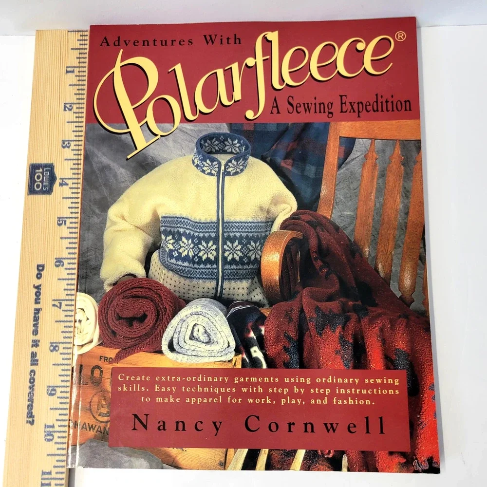 Adventures With Polarfleece Nancy Cornwell Krause Red Large Trade PB Sewing Book